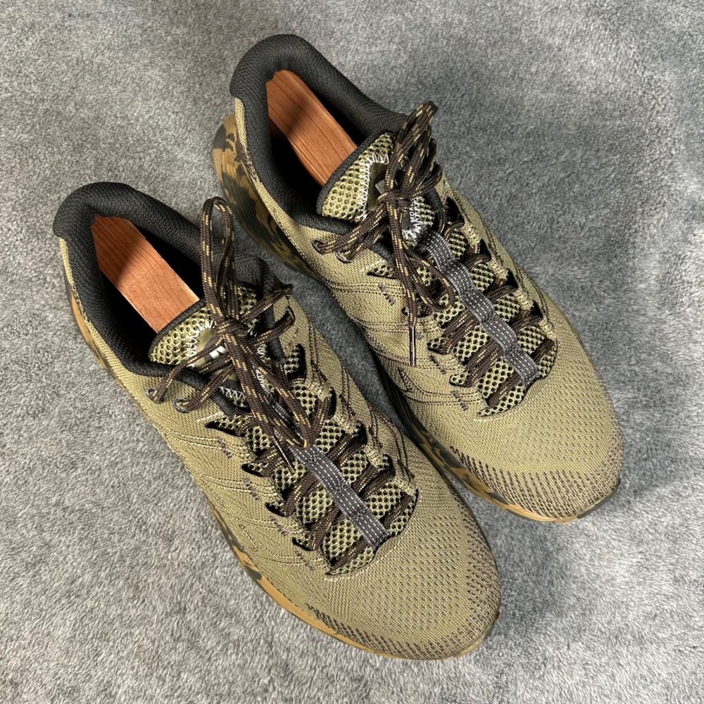 Merrell Moab Flight Mens 8 Trail Running Shoes Olive Camo J067441 Vibram Outsole - Picture 2 of 12